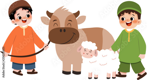 Kid with frm Animals
