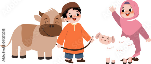Kid with frm Animals