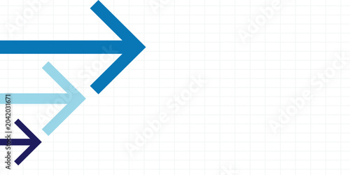 Foto Up arrows inclined graph paper growth rate development background