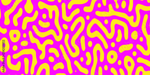 Foto Psychedelic abstract background made by generative algorithm: Reaction-diffusion or Turing pattern formation