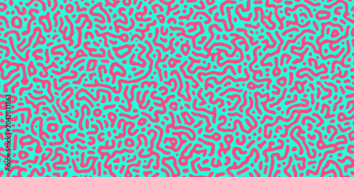 Foto Psychedelic abstract background made by generative algorithm: Reaction-diffusion or Turing pattern formation