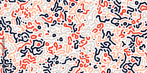 Fotografía Diffusion reaction vector seamless pattern
