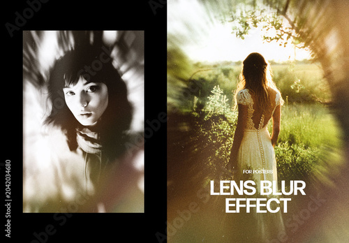 Lens Blur Photo Effect – Motion for Poster & Social Media (PSD)
