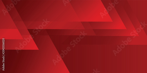 Obraz na plátně Abstract red geometric background with overlapping sharp triangle shapes and gradients