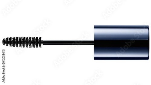 Canvastavla Black mascara wand with dark blue metallic tube