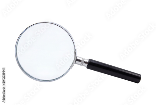 Bild auf Leinwand Magnifying glass on transparent background lens tool