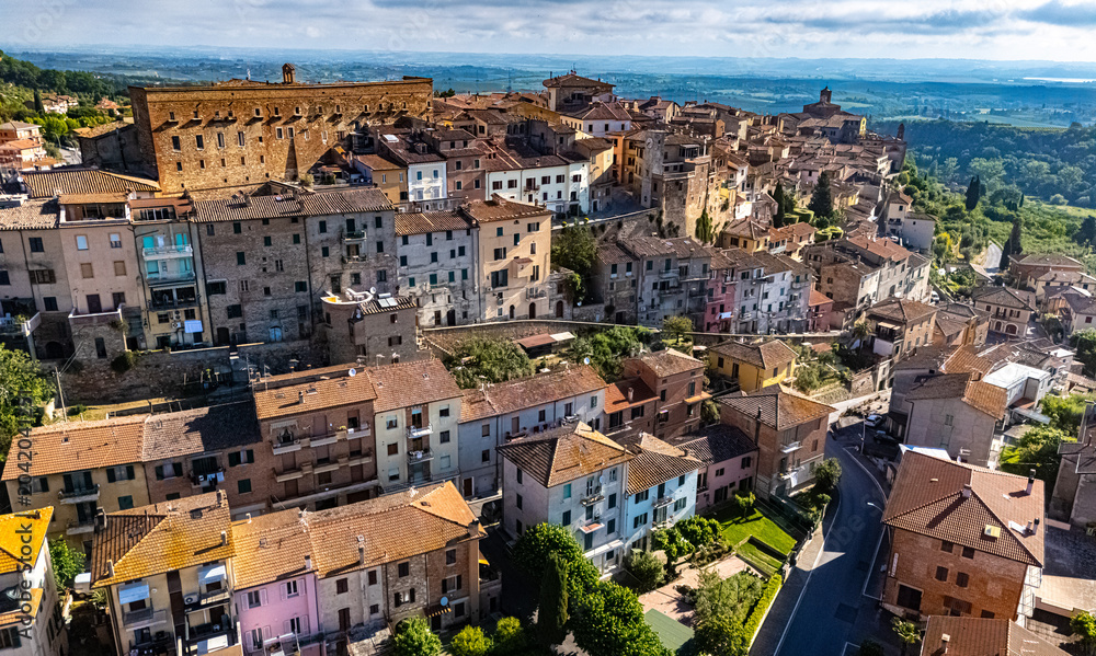 Naklejka premium Chianciano Terme, in the province of Siena, Tuscany, Italy