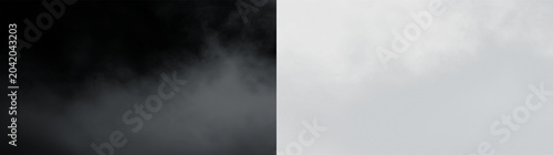 Foto Clouds move slowly in the sky during a grey afternoon with no sun visible, PNG w