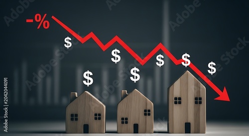 Mortgage interest rate increase impact on real estate and home ownership decline