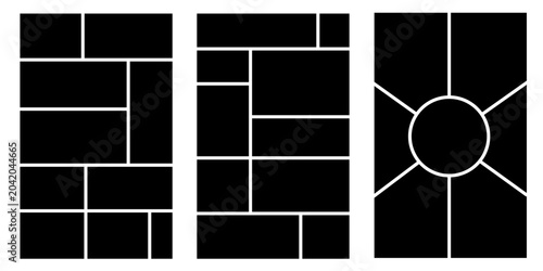 Foto Image collage layout template
