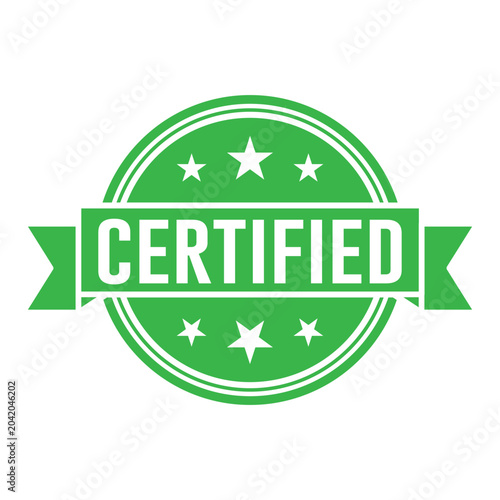 Certified Stamp Illustration design vector templates simple and modern