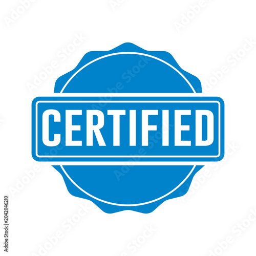 Certified Stamp Illustration design vector templates simple and modern