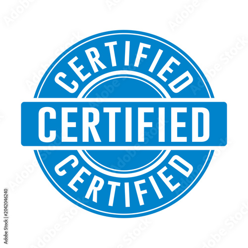 Certified Stamp Illustration design vector templates simple and modern
