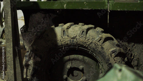 Fotografie A detailed capture of a military ground drone system equipped for modern warfare