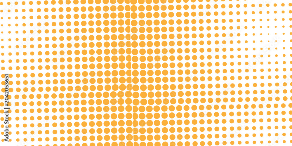 Fototapeta premium Retro comic pop art background with halftone dots design. Vector dot carbon seamless pattern. Halftone polka circle doted backdrop grid illustration texture.