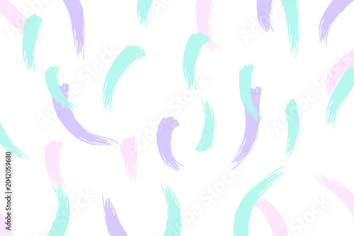 Pastel Abstract Brush Stroke Pattern Background in Mint Lavender and Pink
