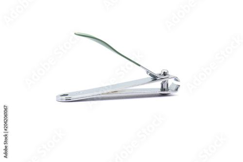 Konstfotografi Nail clippers on a white background.