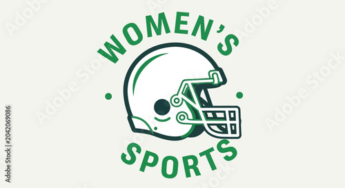 Vintage Design of a Women's Football Helmet for Sports Enthusiasts and Teams