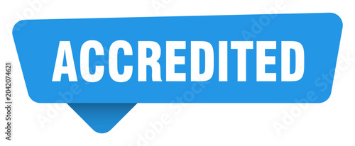 Tablou pe pânză accredited sticker