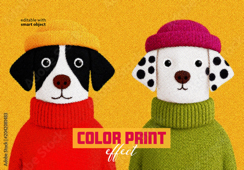 Color Print Photo Effect