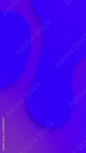 Blue gradient background with animated glowing circle and futuristic abstract motion graphics