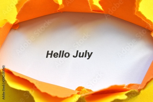 hello july write 