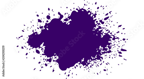 Foto Dark violet blot with dissolving edges