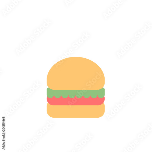 hamburger isolated on white