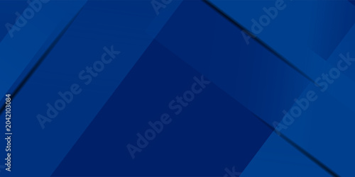 Tableau sur toile Abstract blue background with glowing geometric lines