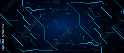 vector futuristic circuit board , Electronic motherboard , Communication and engineering concept , Hi-tech digital technology concept