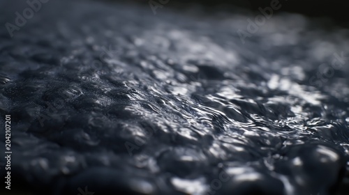 Abstract Water Surface Texture with Liquid Reflections and Ripples