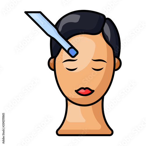 Εκτύπωση καμβά professional facial rejuvenation procedure concept, complexion enhancement and g