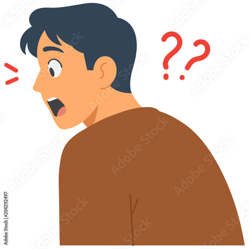Photography Man With Question Marks