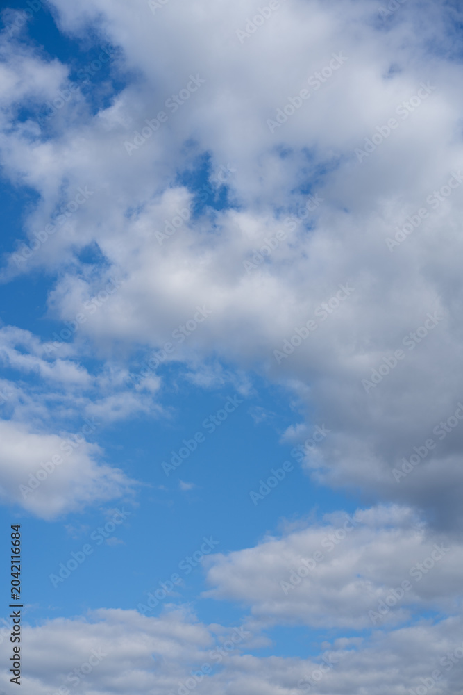 Fototapeta premium Overcast sky with thick gray clouds