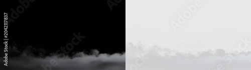 Canvastavla Cloud formation in a clear sky showing soft edges and light color variations dur