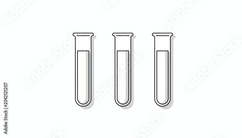 Obraz na płótnie Test tubes, laboratory equipment, science concept, medical background