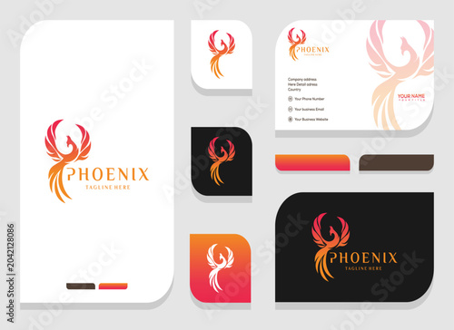 Photos Phoenix Logo Design and Branding Elements.