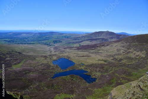 Lakes in Nire Valley, Comeragh Mountains, County Waterford, Ireland 