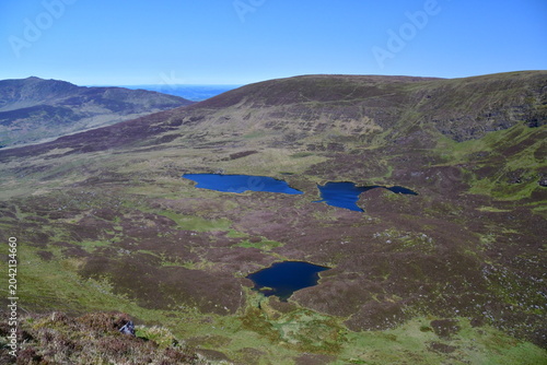 Lakes in Nire Valley, Comeragh Mountains, County Waterford, Ireland 