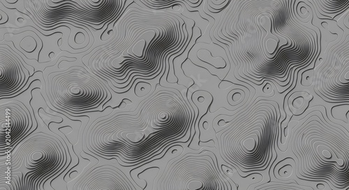 Abstract Topographic Contour Map Texture Background.