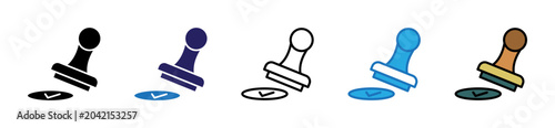 Approval Icon In Multiple Styles And Colors