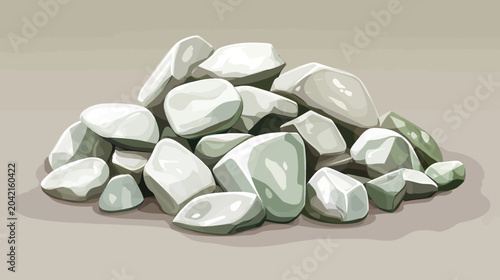 Glow of smooth stones with subtle luminosity changes