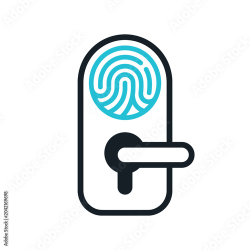 Biometric Fingerprint Door Lock Handle.