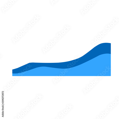 Blue border pattern. Vector ilustration