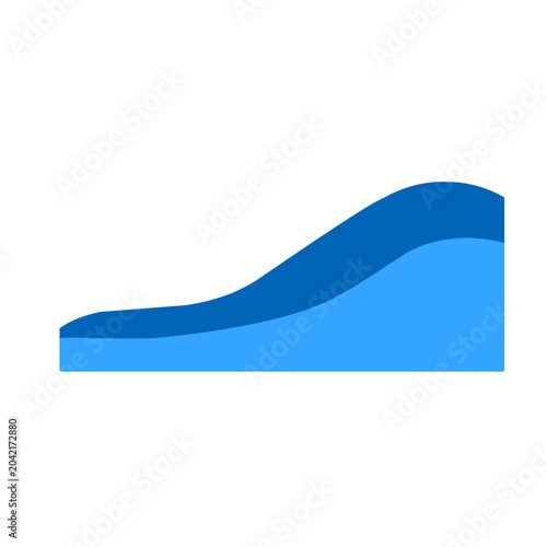 Blue border pattern. Vector ilustration