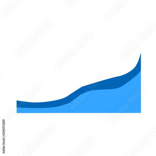 Blue border pattern. Vector ilustration