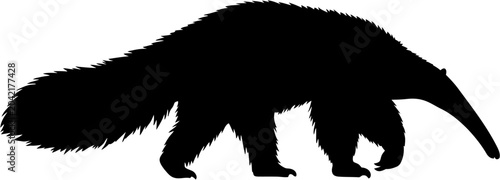 Foto Anteater Silhouette Vector Illustration