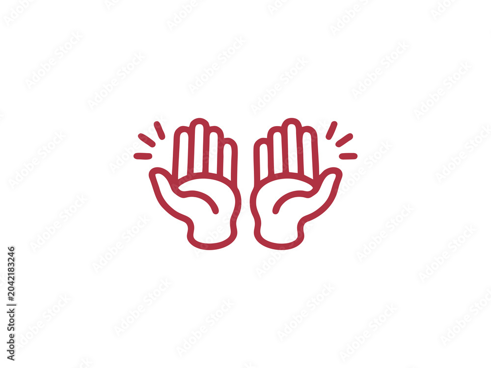 Obraz premium Warning Hands Gesture