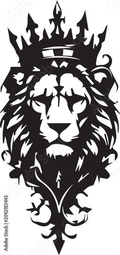 Creative Tattoo Design in Black and White Detailed Line Art Illustration