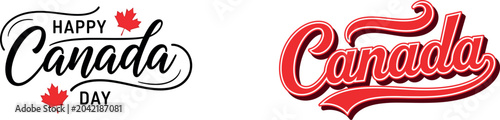 Canada day typography maple leaf designs festive graphics for july 1st celebrations